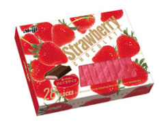 明治製菓　ストロベリーチョコレート 140g (28枚